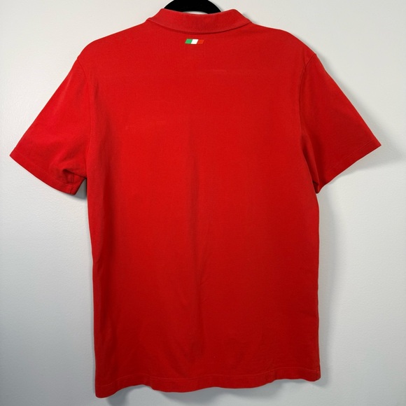 Puma Scuderia Ferrari Race Men's Polo Shirt M Red Chest Pocket Logo Collar - Picture 6 of 14